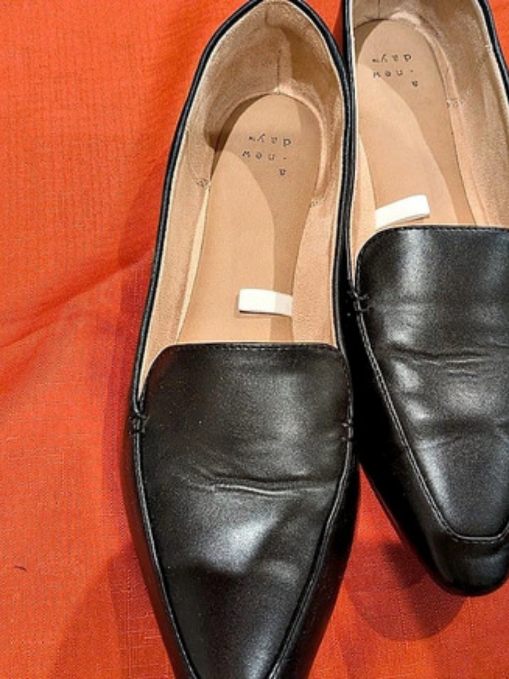 A New Day Pointed Toe Loafers in Black
